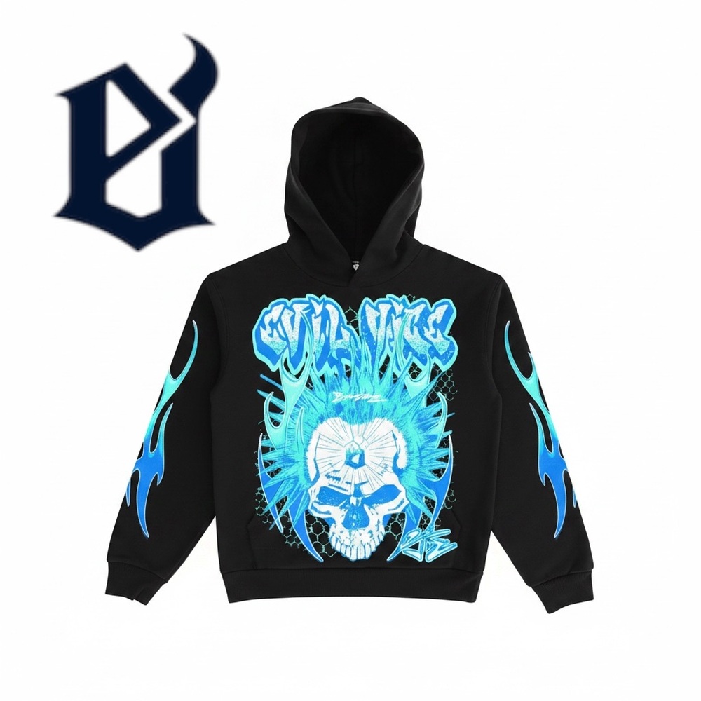 Brand New / Deadstock Evil Vice Everyone Caged Flame XXL 
Pullover Hoodie